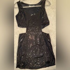 Must Have Black Sequin Mini Dress